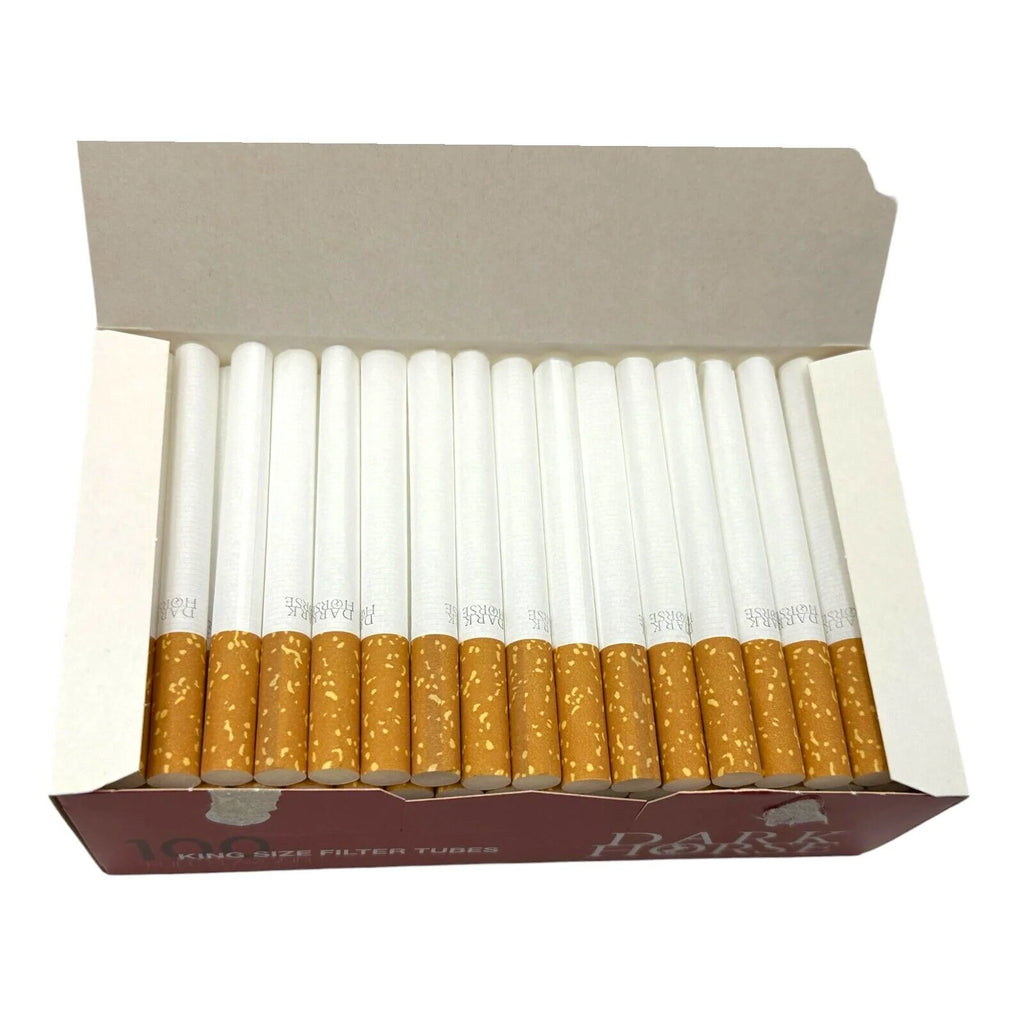 1200pcs Dark Horse Cigarette Tobacco Tubes King Size Brand New (12 x Pk100)
